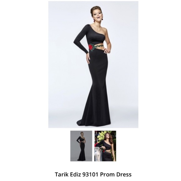 Tarik Ediz special order gown red 4 nwt - Picture 4 of 12